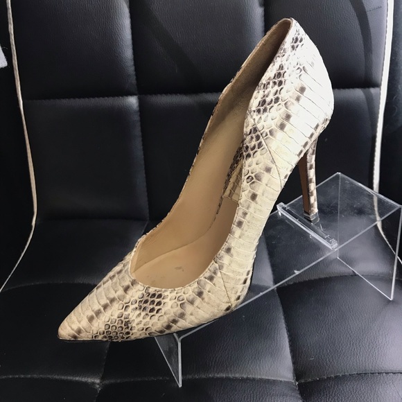 Michael Kors snakeskin stilettos point toe preowned excellent Condition 39.5/8.5 - Picture 5 of 9